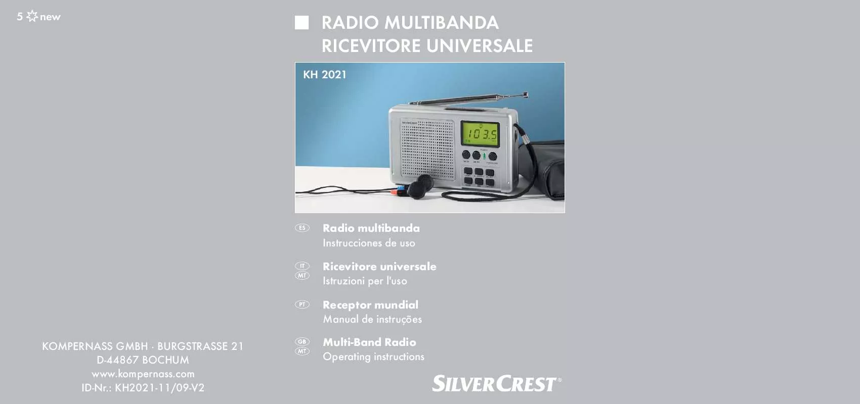 Mode d'emploi SILVERCREST KH 2021