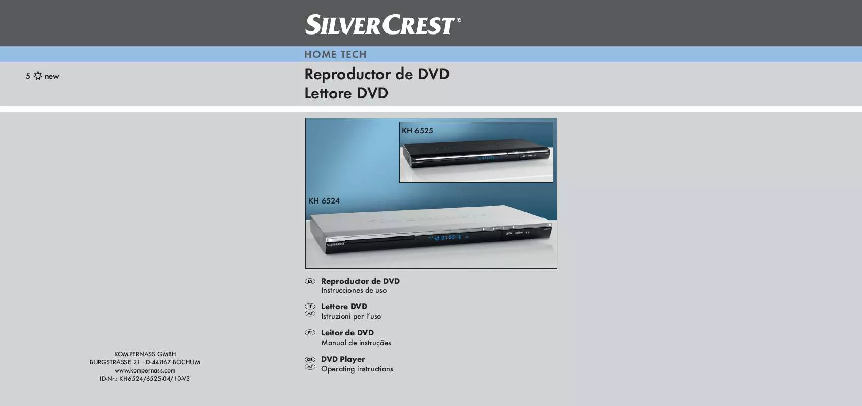 Mode d'emploi SILVERCREST KH 6524