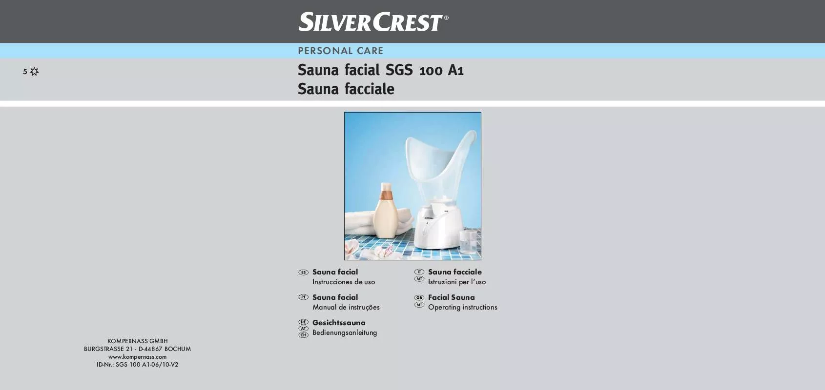 Mode d'emploi SILVERCREST SGS 100 A1