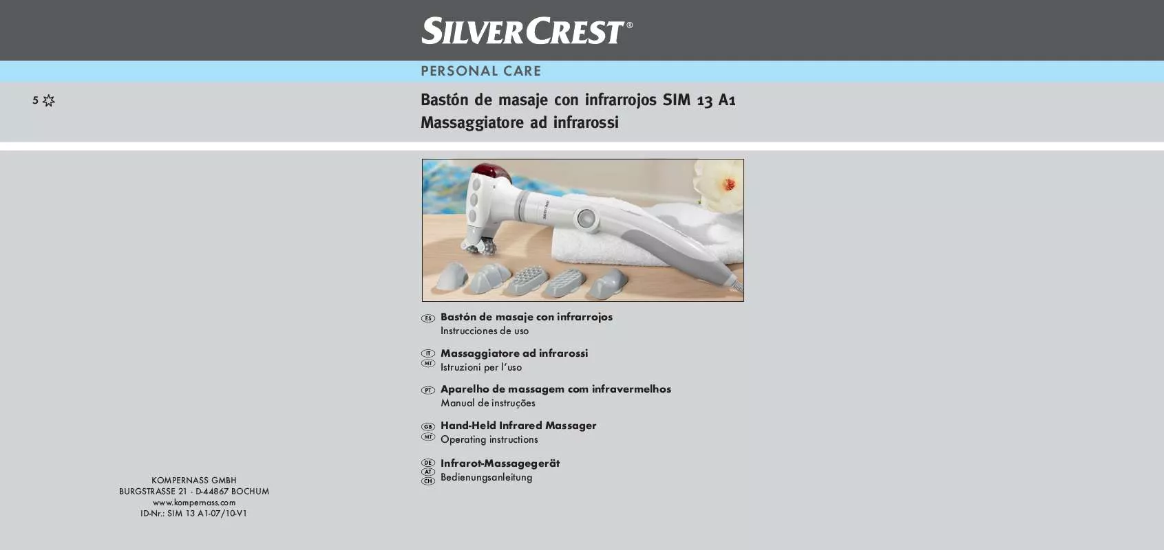 Mode d'emploi SILVERCREST SIM 13 A1