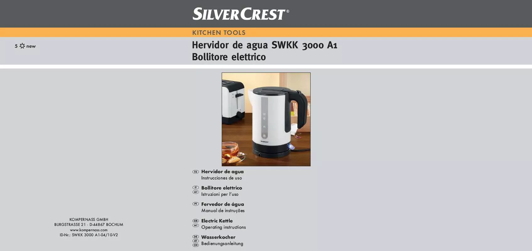 Mode d'emploi SILVERCREST SWKK 3000 A1