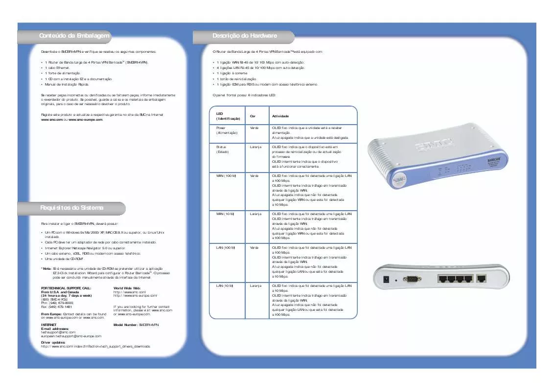 Mode d'emploi SMC BR14VPN