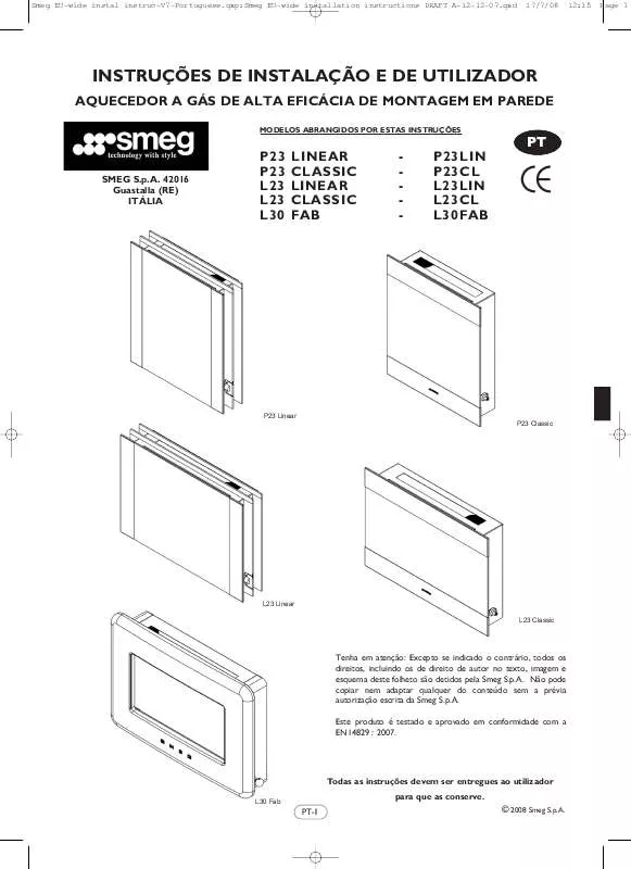 Mode d'emploi SMEG L23CL