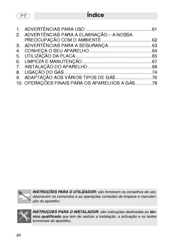 Mode d'emploi SMEG PV96-3