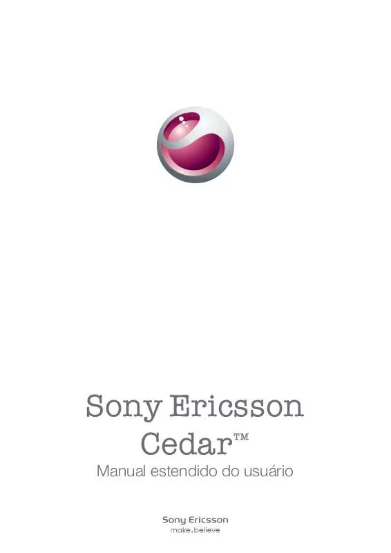 Mode d'emploi SONY ERICSSON CEDAR