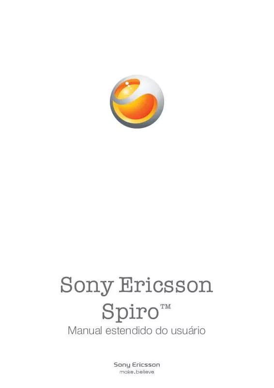 Mode d'emploi SONY ERICSSON SPIRO