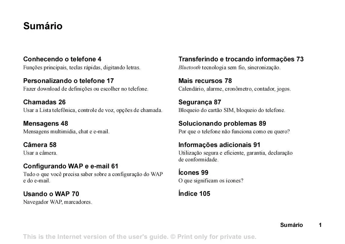 Mode d'emploi SONY ERICSSON T610