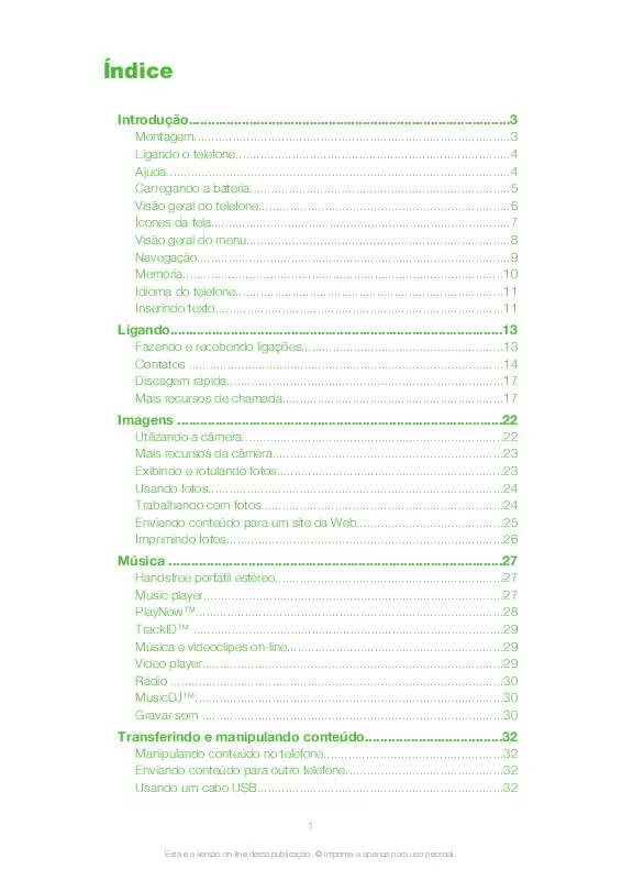 Mode d'emploi SONY ERICSSON T715