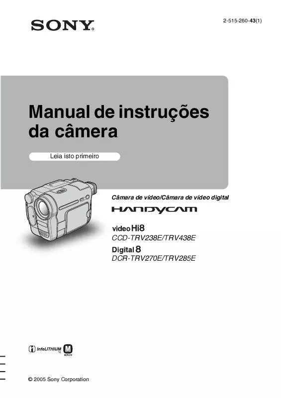 Mode d'emploi SONY CCD-TRV438E