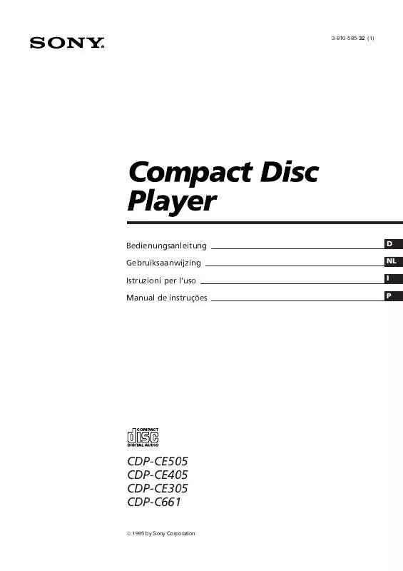 Mode d'emploi SONY CDP-C661