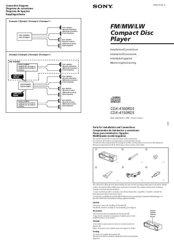 Mode d'emploi SONY CDX-4160RDS