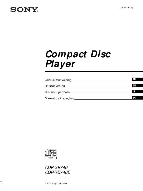 Mode d'emploi SONY CDX-GT300