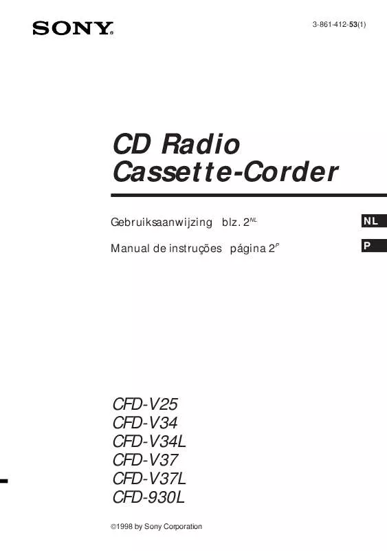 Mode d'emploi SONY CFD-930L