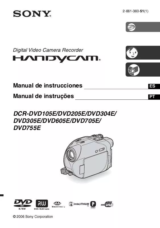 Mode d'emploi SONY DCR-DVD305E