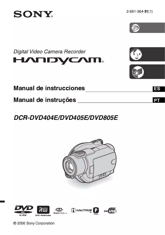 Mode d'emploi SONY DCR-DVD405E