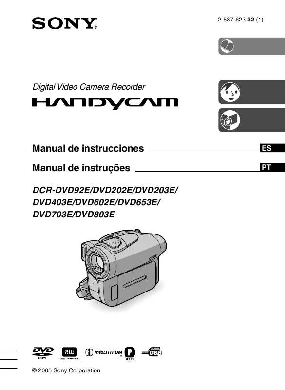 Mode d'emploi SONY DCR-DVD653E