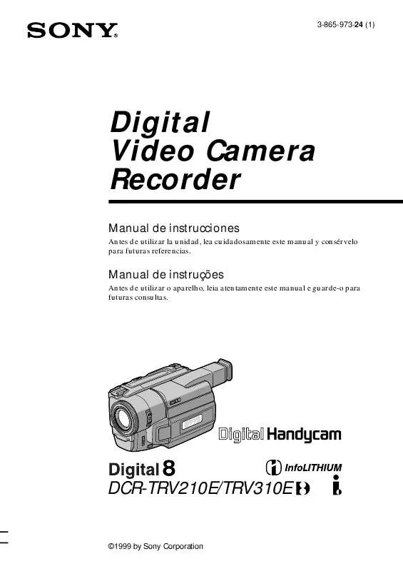 Mode d'emploi SONY DCR-TRV310E