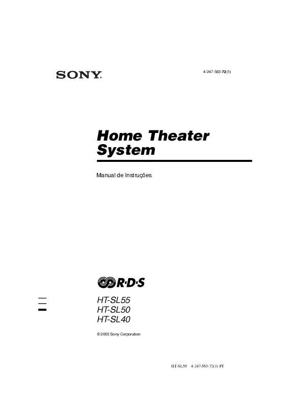 Mode d'emploi SONY HT-SL50