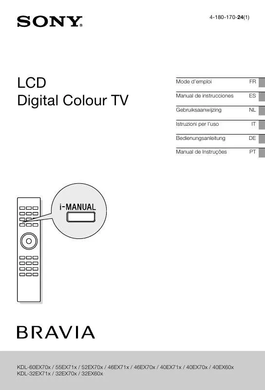 Mode d'emploi SONY KDL-52EX704