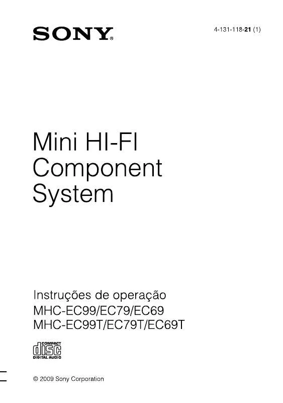 Mode d'emploi SONY MHC-EC69