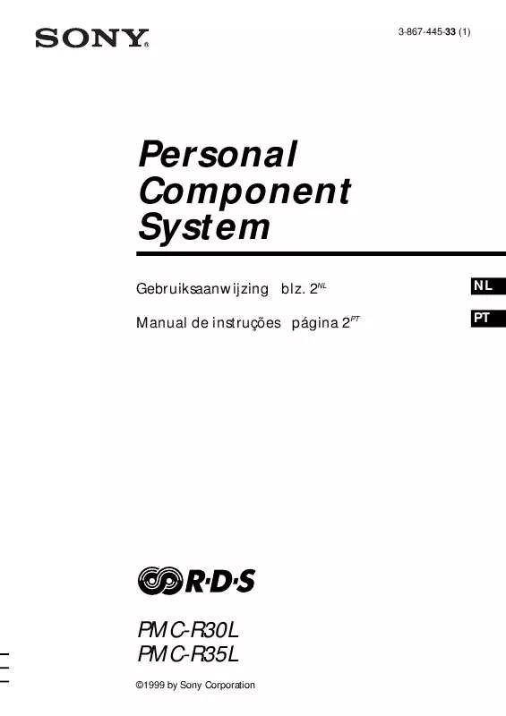 Mode d'emploi SONY PMC-R35L