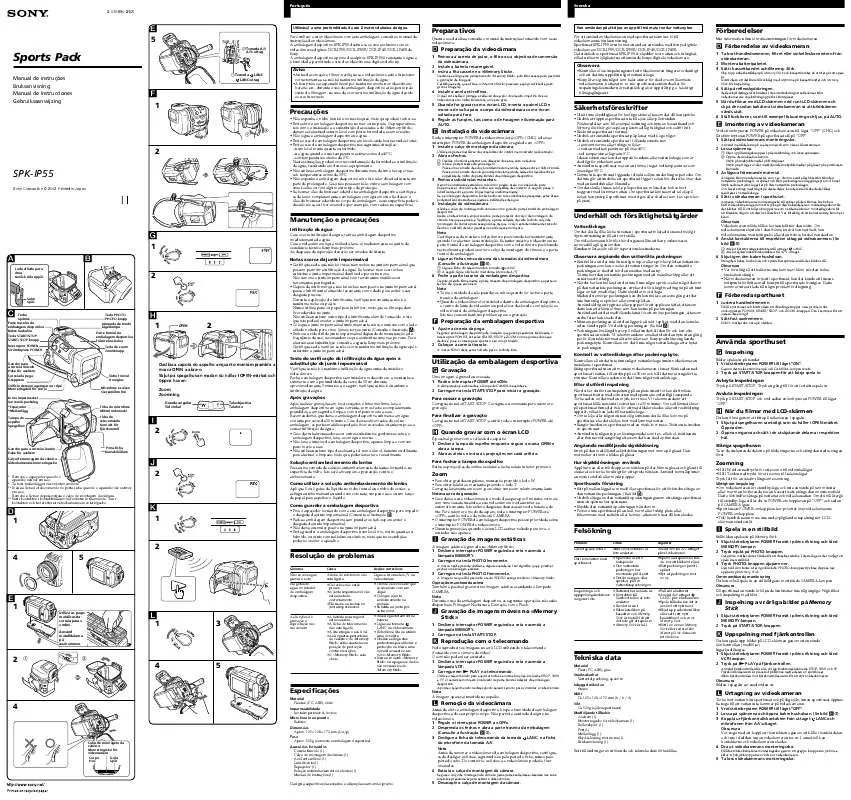 Mode d'emploi SONY SPK-IP55