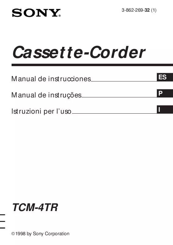 Mode d'emploi SONY TCM-4TR