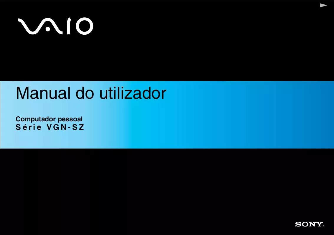 Mode d'emploi SONY VAIO VGN-SZ1XRP