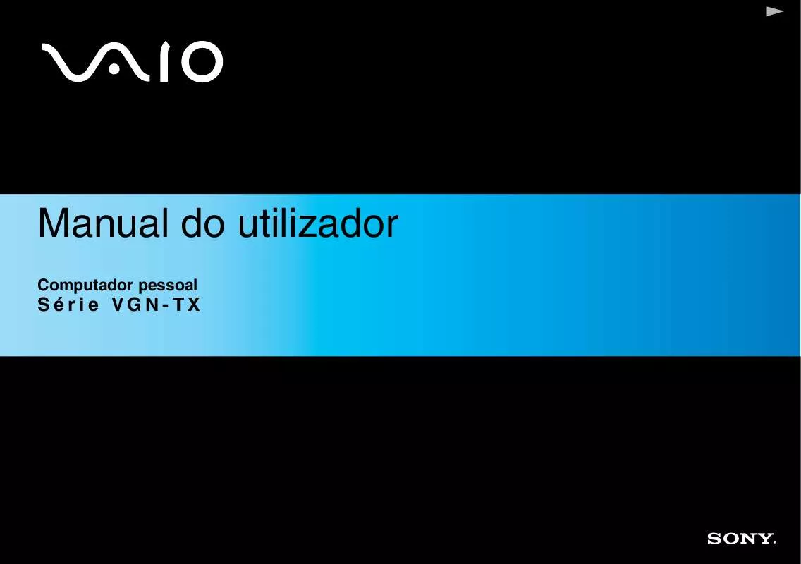 Mode d'emploi SONY VAIO VGN-TX1XRP-B