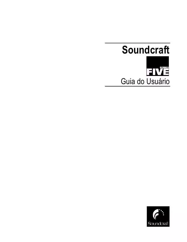 Mode d'emploi SOUNDCRAFT FIVE