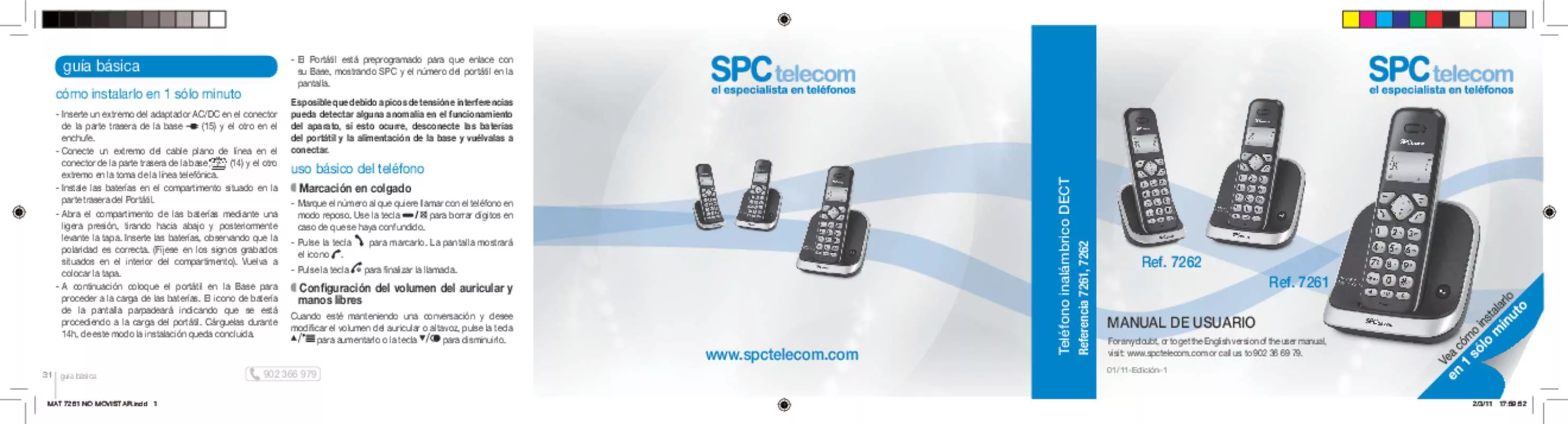 Mode d'emploi SPCTELECOM 7262