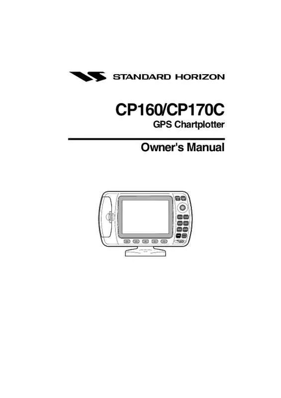 Mode d'emploi STANDARD HORIZON CP 160