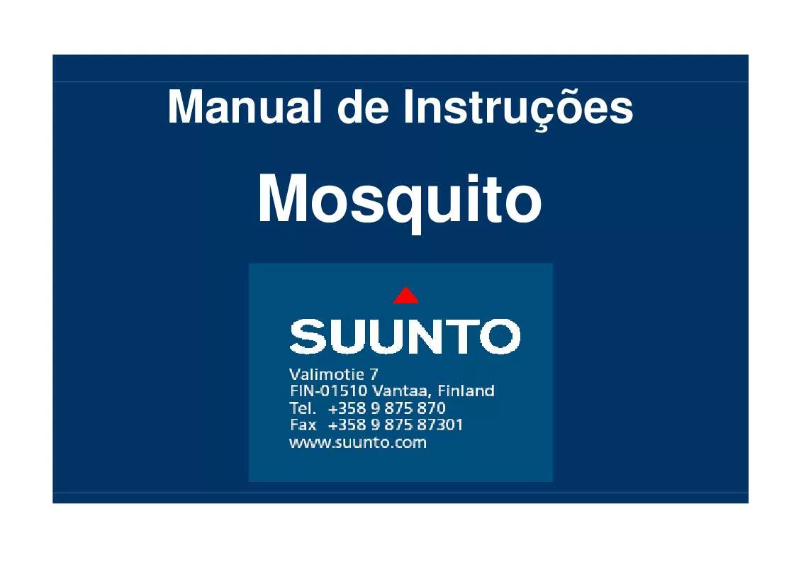 Mode d'emploi SUUNTO MOSQUITO