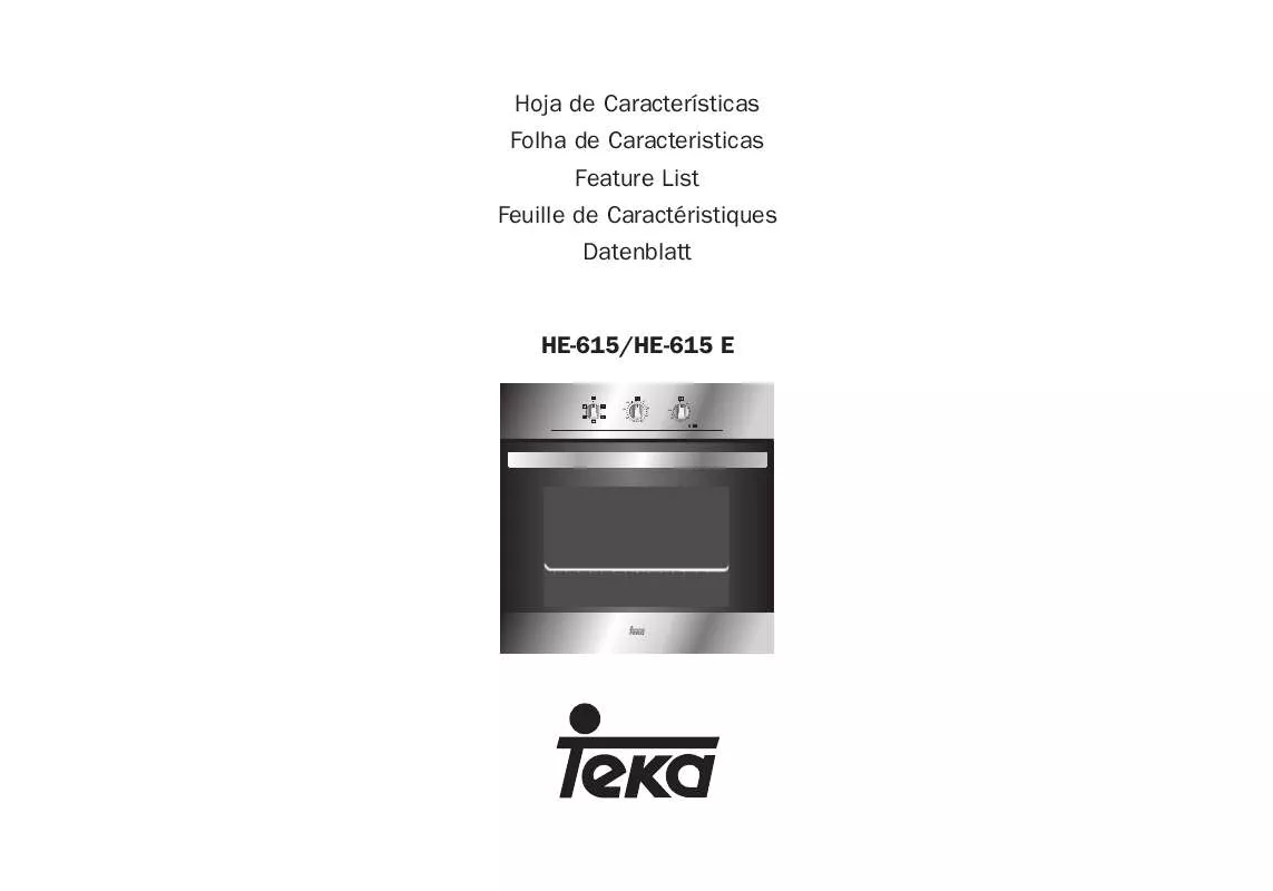 Mode d'emploi TEKA HE-615 E