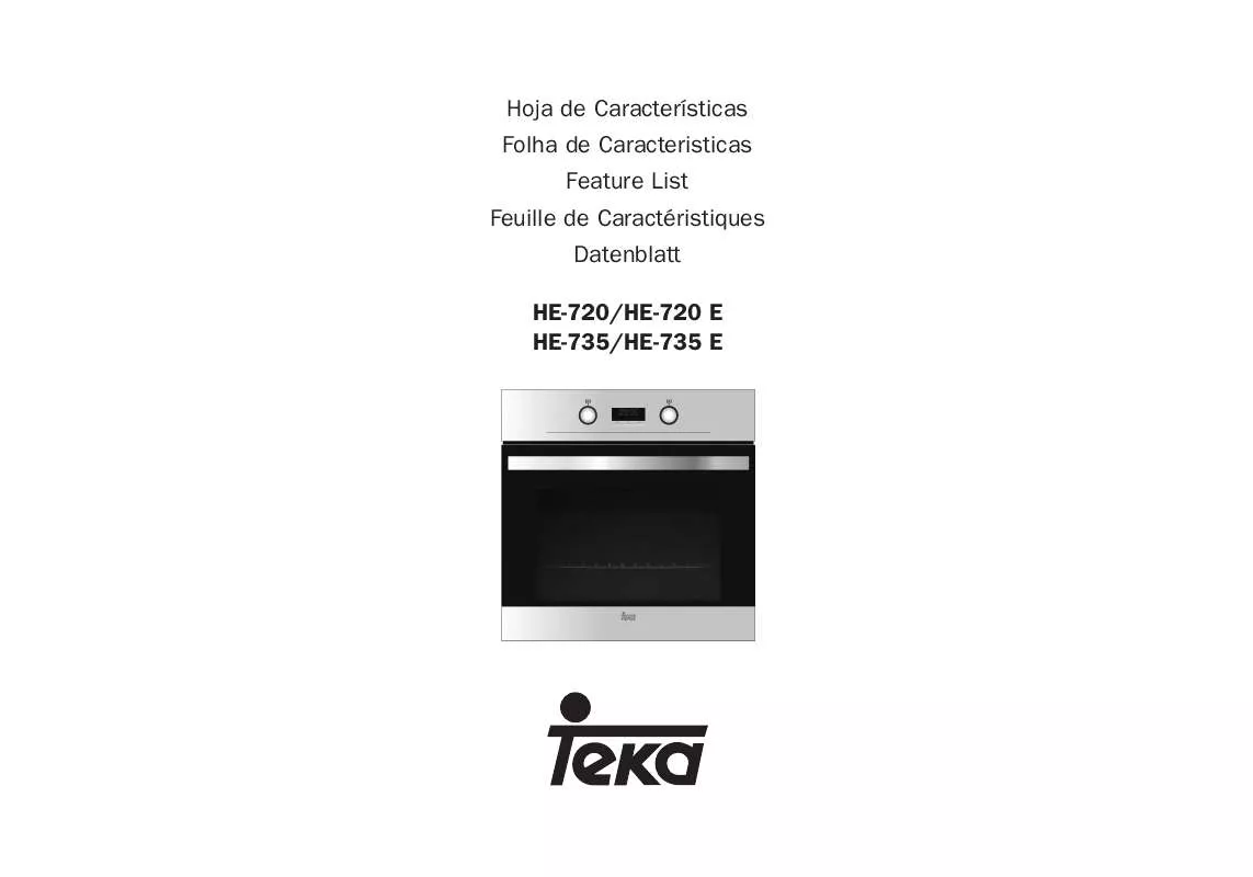 Mode d'emploi TEKA HE-720 E