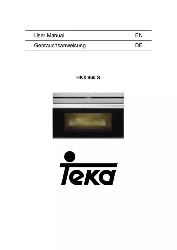 Mode d'emploi TEKA HKX 960 S