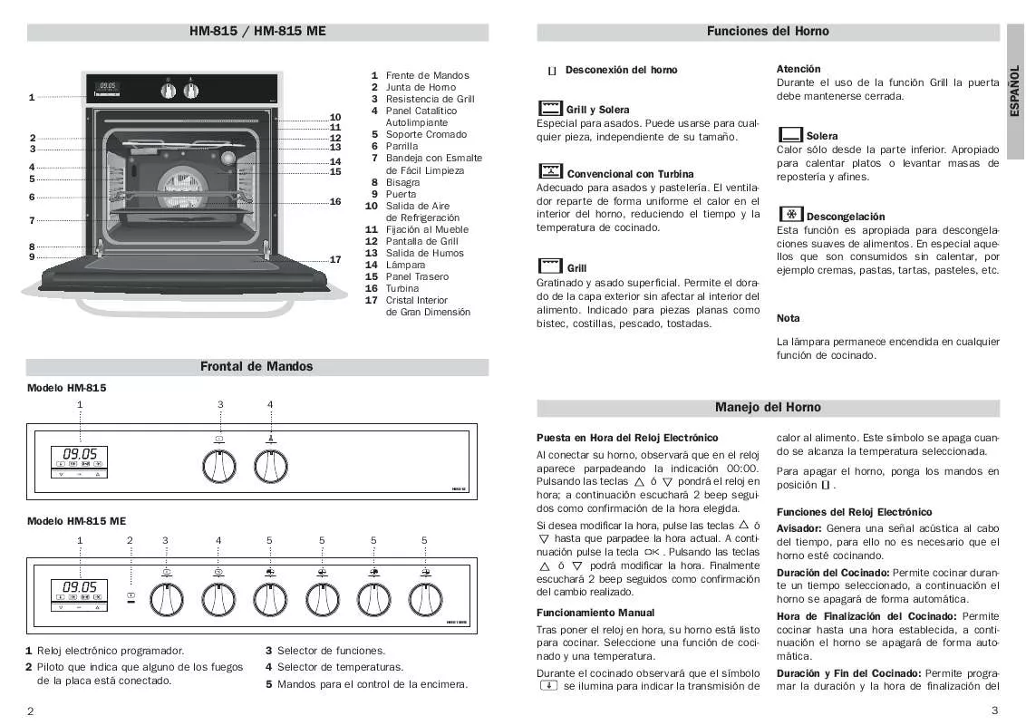 Mode d'emploi TEKA HM-815 ME