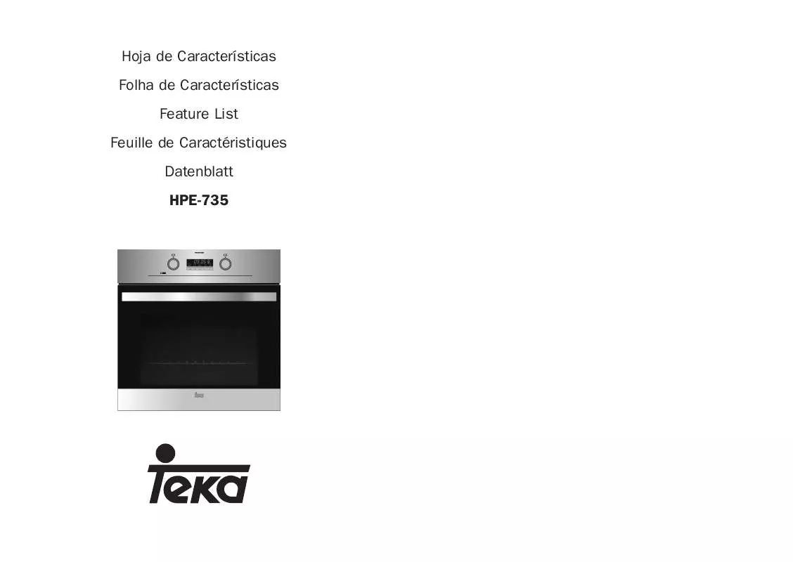 Mode d'emploi TEKA HPE-735