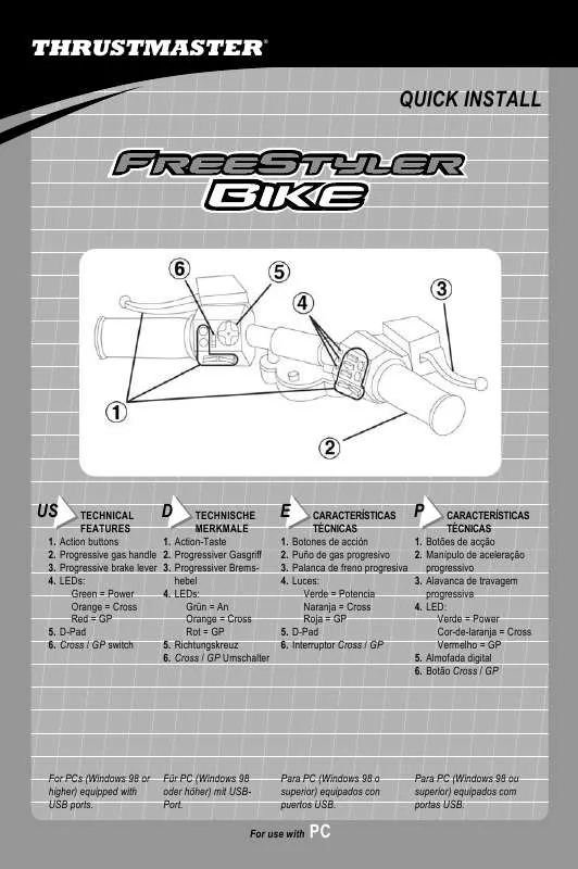 Mode d'emploi THRUSTMASTER FREESTYLER BIKE