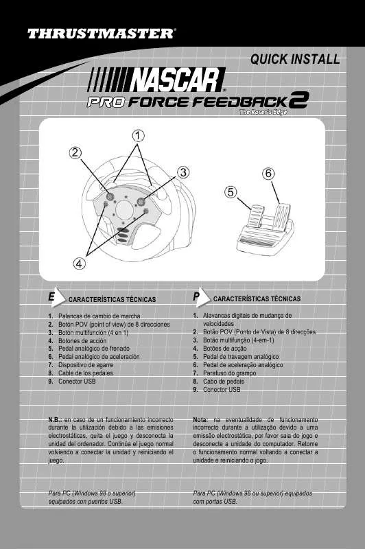 Mode d'emploi THRUSTMASTER NASCAR PRO FORCE FEEDBACK 2