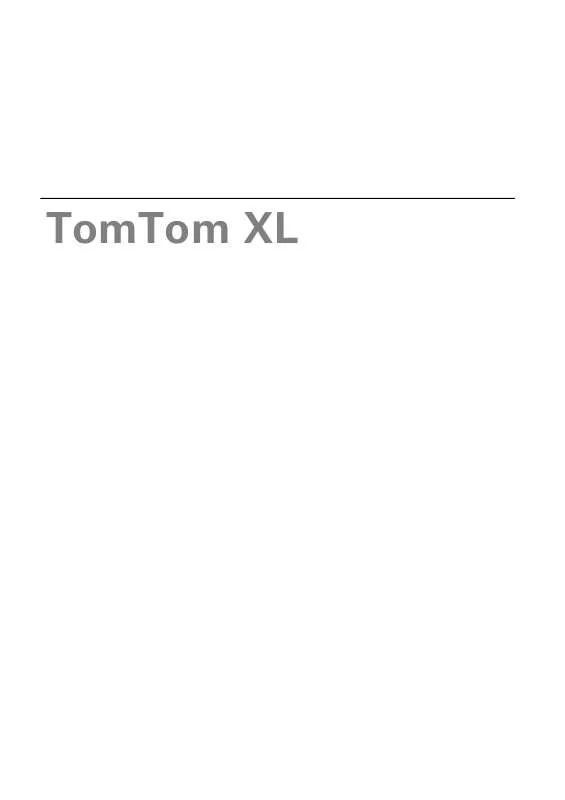 Mode d'emploi TOMTOM XL 30 SERIES