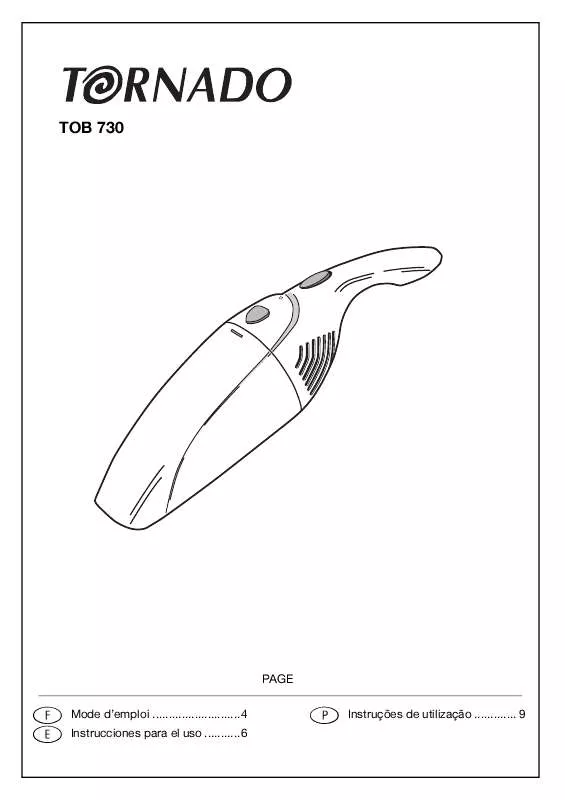 Mode d'emploi TORNADO TOB730V