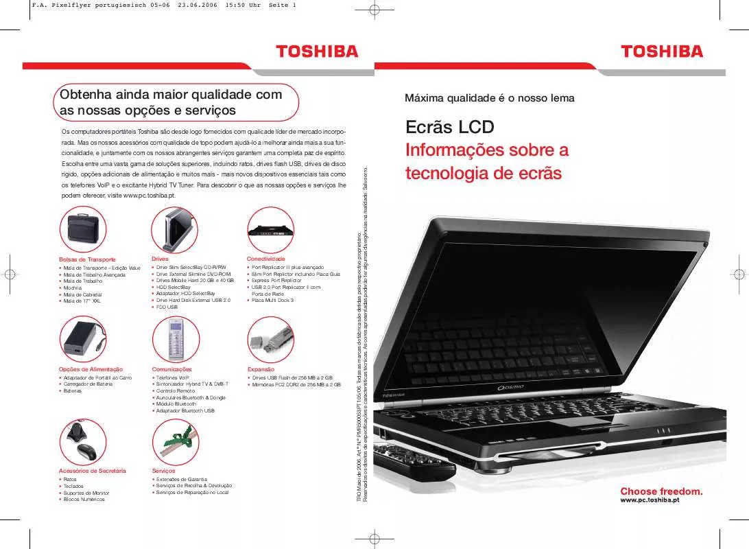 Mode d'emploi TOSHIBA QOSMIO