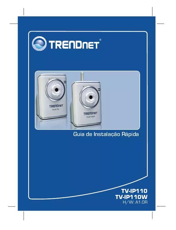 Mode d'emploi TRENDNET TV-IP110