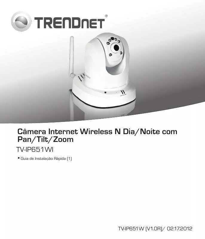 Mode d'emploi TRENDNET TV-IP651WI