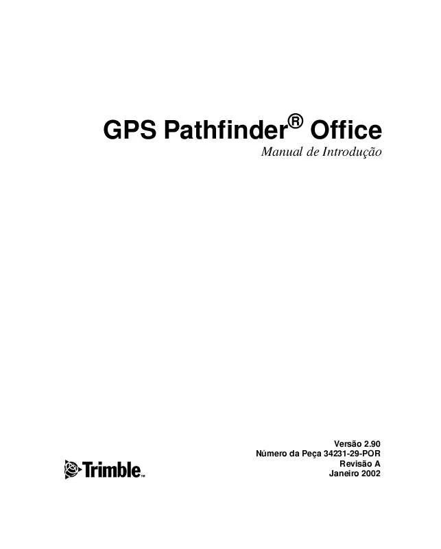 Mode d'emploi TRIMBLE GPS PATHFINDER OFFICE 2.90