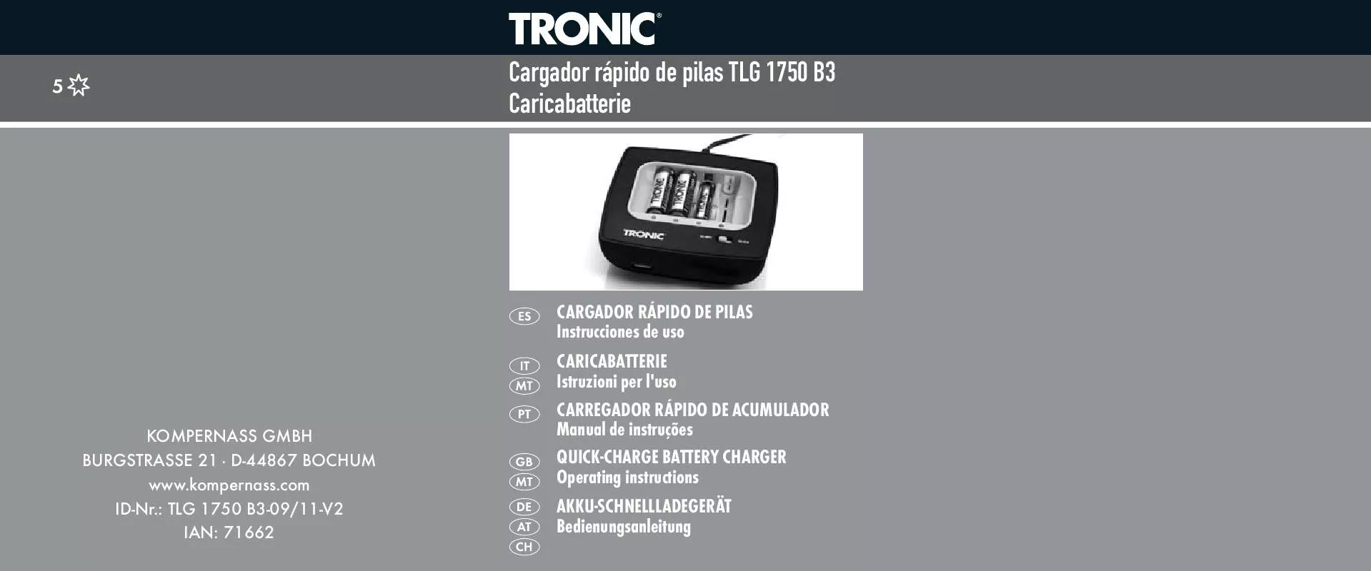 Mode d'emploi TRONIC TLG 1750 B3