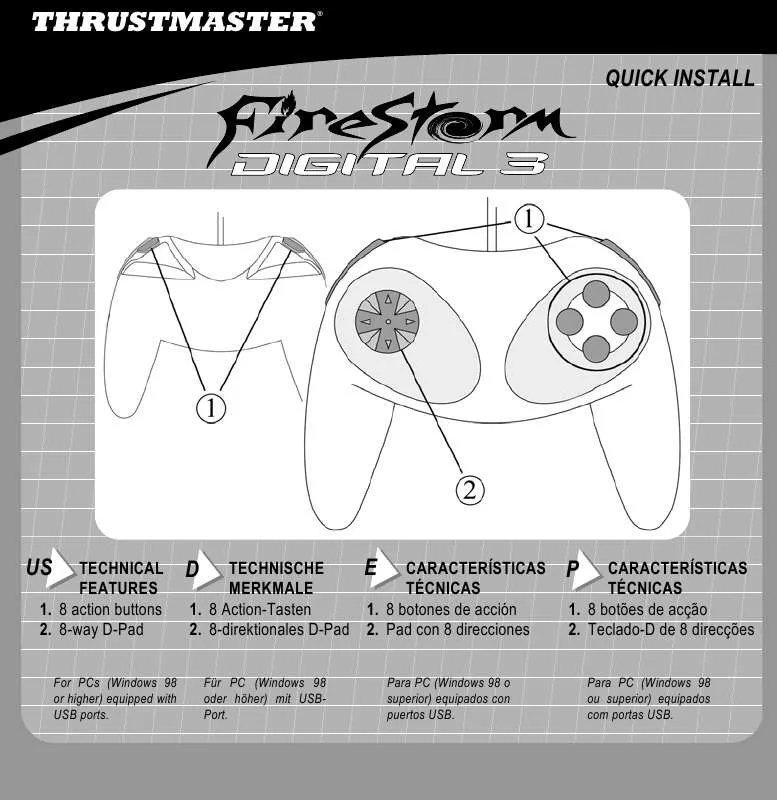 Mode d'emploi TRUSTMASTER FIRESTORM DIGITAL 3