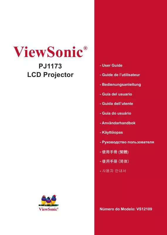 Mode d'emploi VIEWSONIC PJ1173