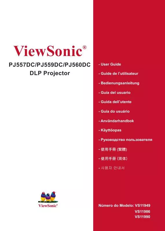 Mode d'emploi VIEWSONIC PJ557D